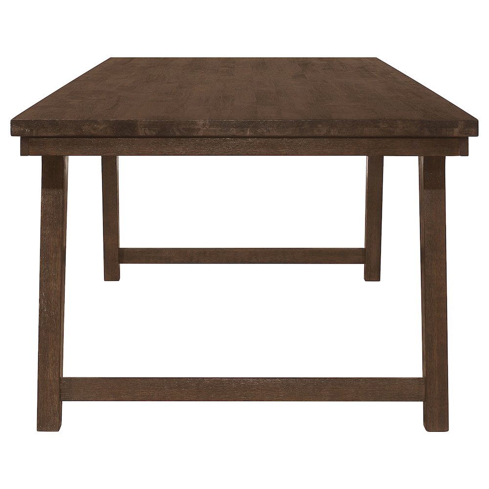 Reynolds Rectangular 79-inch Wood Dining Table Brown Oak. Picture 5