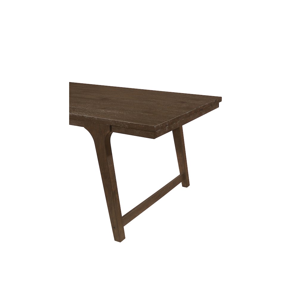Reynolds Rectangular 79-inch Wood Dining Table Brown Oak. Picture 10