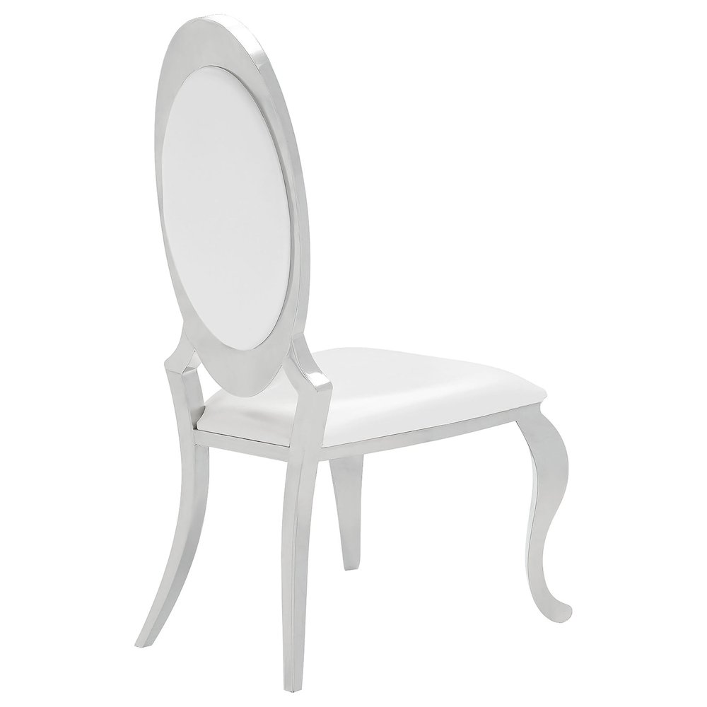 Anchorage Upholstered Dining Chair Cream White (Set of 2). Picture 8