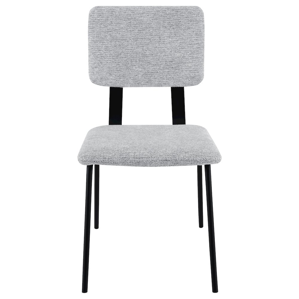 Calla Fabric Upholstered Dining Side Chair Grey (Set of 2). Picture 4