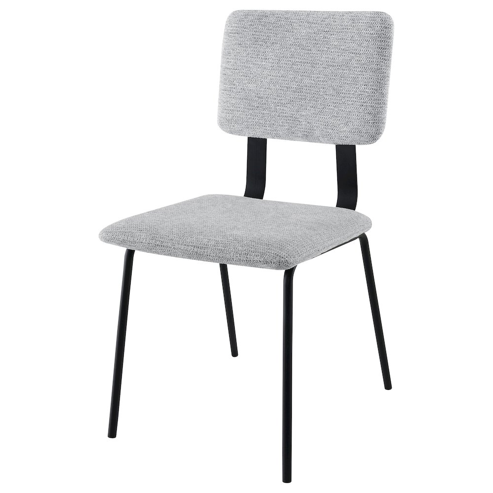 Calla Fabric Upholstered Dining Side Chair Grey (Set of 2). Picture 5