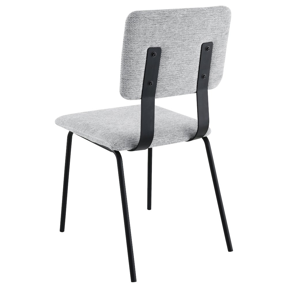 Calla Fabric Upholstered Dining Side Chair Grey (Set of 2). Picture 7