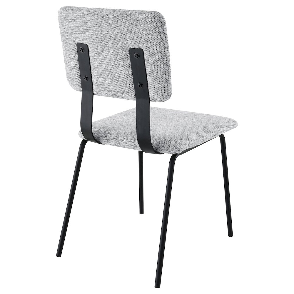 Calla Fabric Upholstered Dining Side Chair Grey (Set of 2). Picture 8