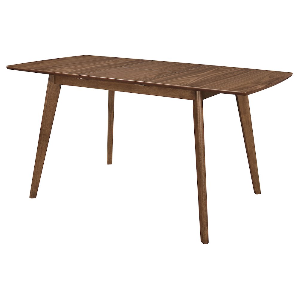 Alfredo 63-inch Extension Leaf Dining Table Natural Walnut. Picture 3