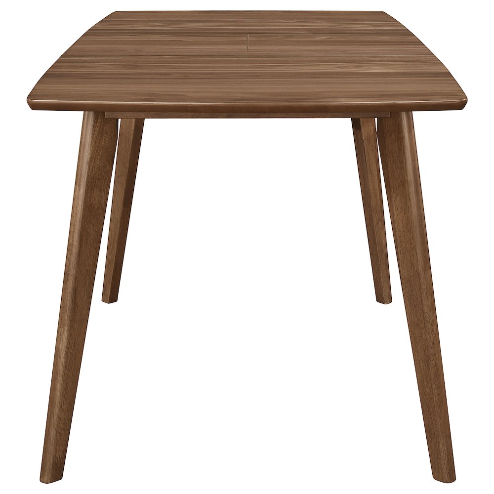 Alfredo 63-inch Extension Leaf Dining Table Natural Walnut. Picture 4