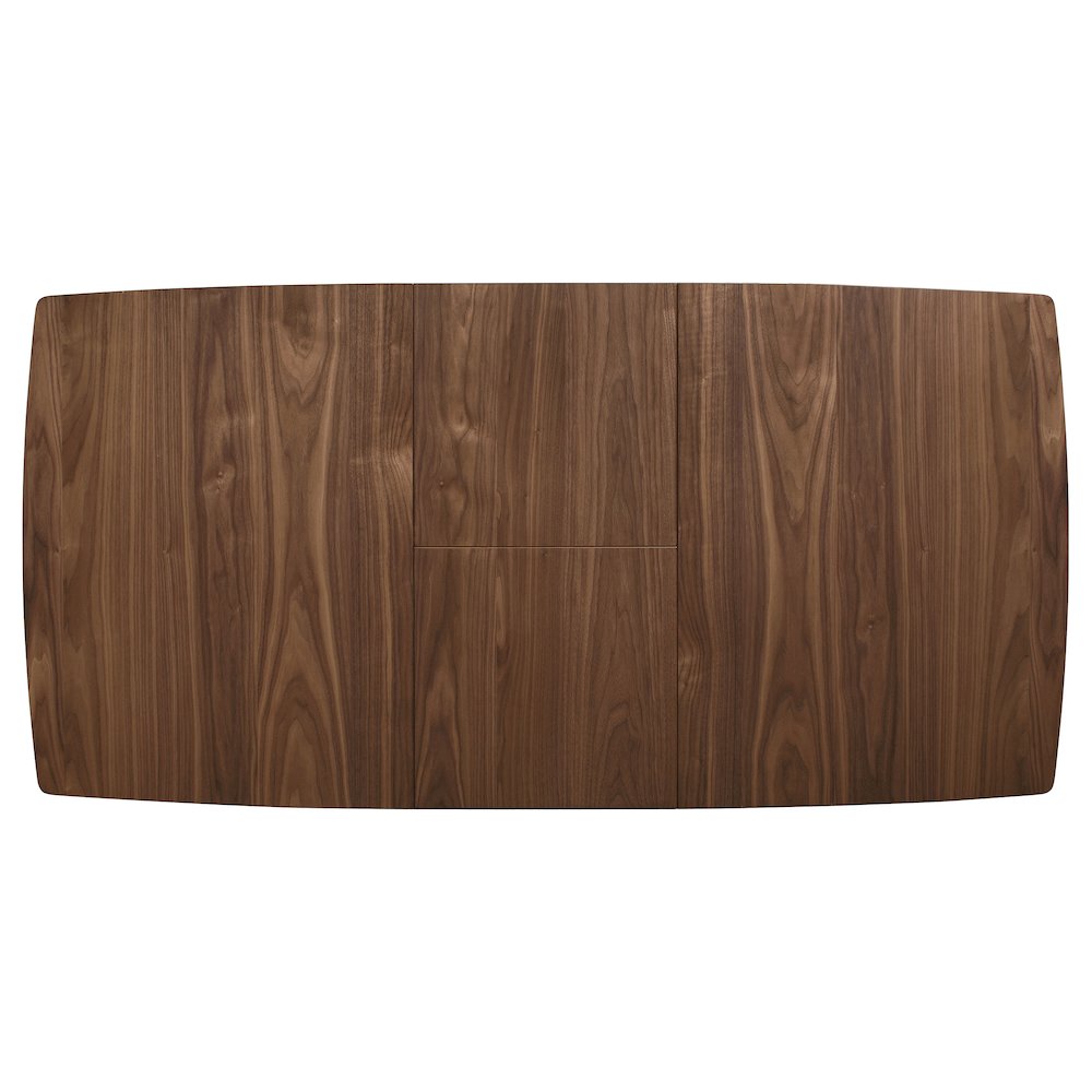Alfredo 63-inch Extension Leaf Dining Table Natural Walnut. Picture 8