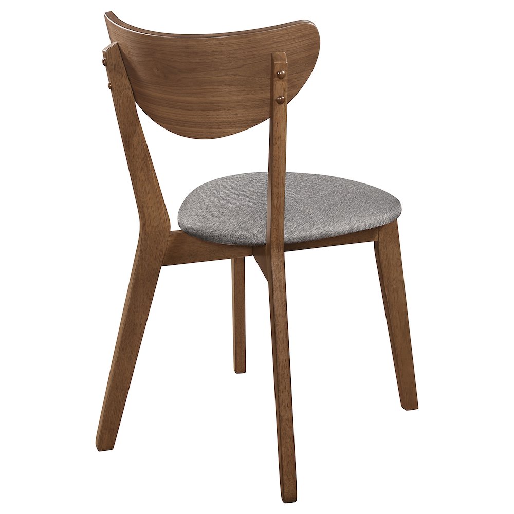 Alfredo Dining Side Chair Grey and Natural Walnut (Set of 2). Picture 8