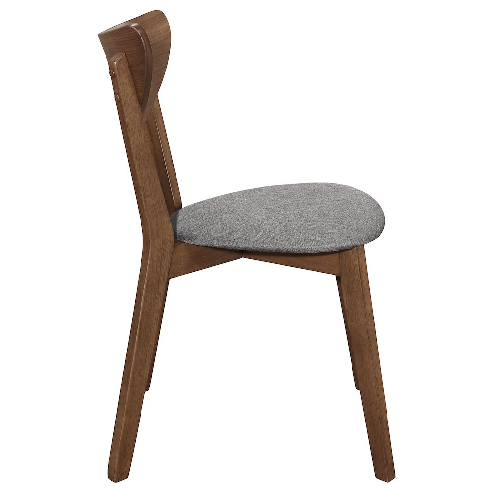 Alfredo Dining Side Chair Grey and Natural Walnut (Set of 2). Picture 9