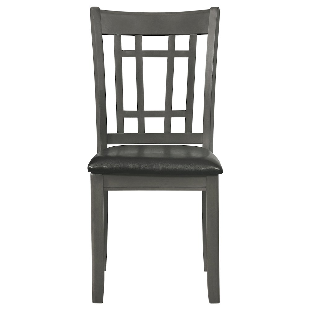 Lavon 5-piece Oval Extension Leaf Dining Set Medium Grey. Picture 7