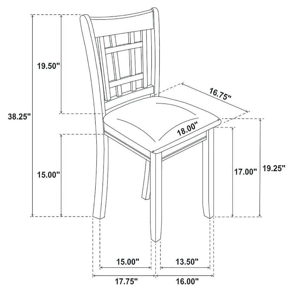 Lavon 5-piece Oval Extension Leaf Dining Set Medium Grey. Picture 14