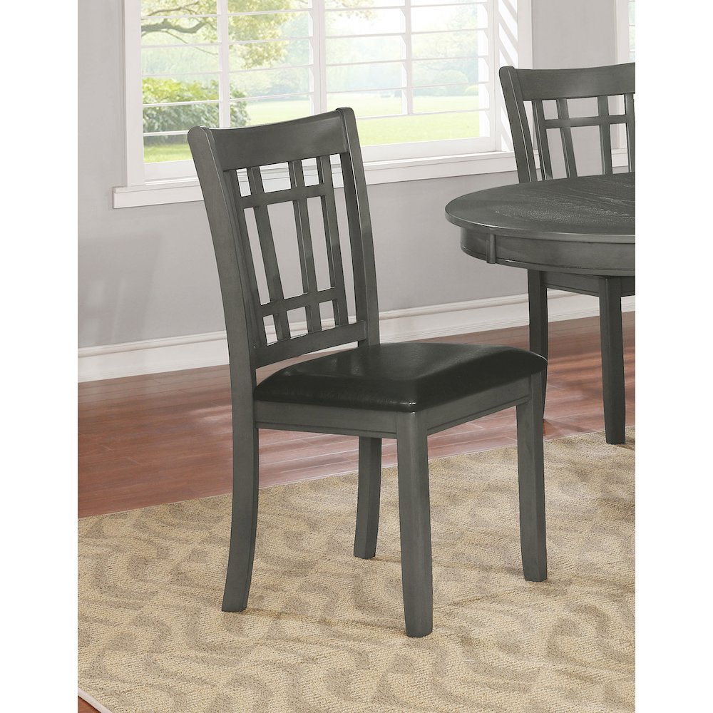 Lavon Wood Dining Side Chair Medium Grey (Set of 2). Picture 10
