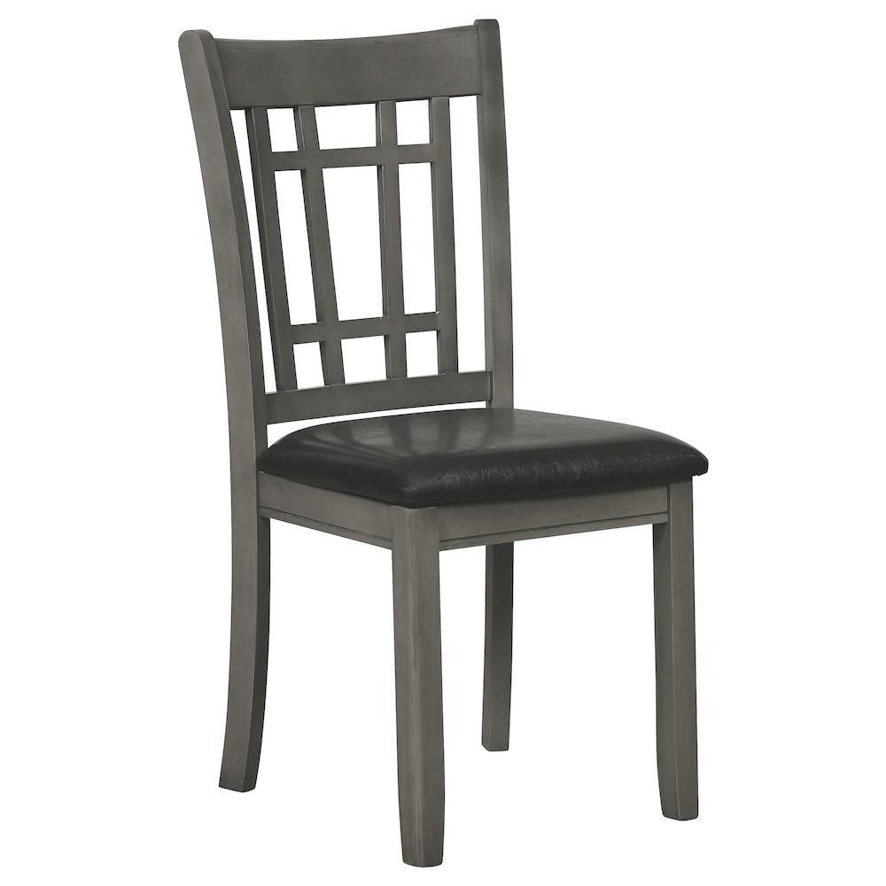 Lavon Wood Dining Side Chair Medium Grey (Set of 2). Picture 3