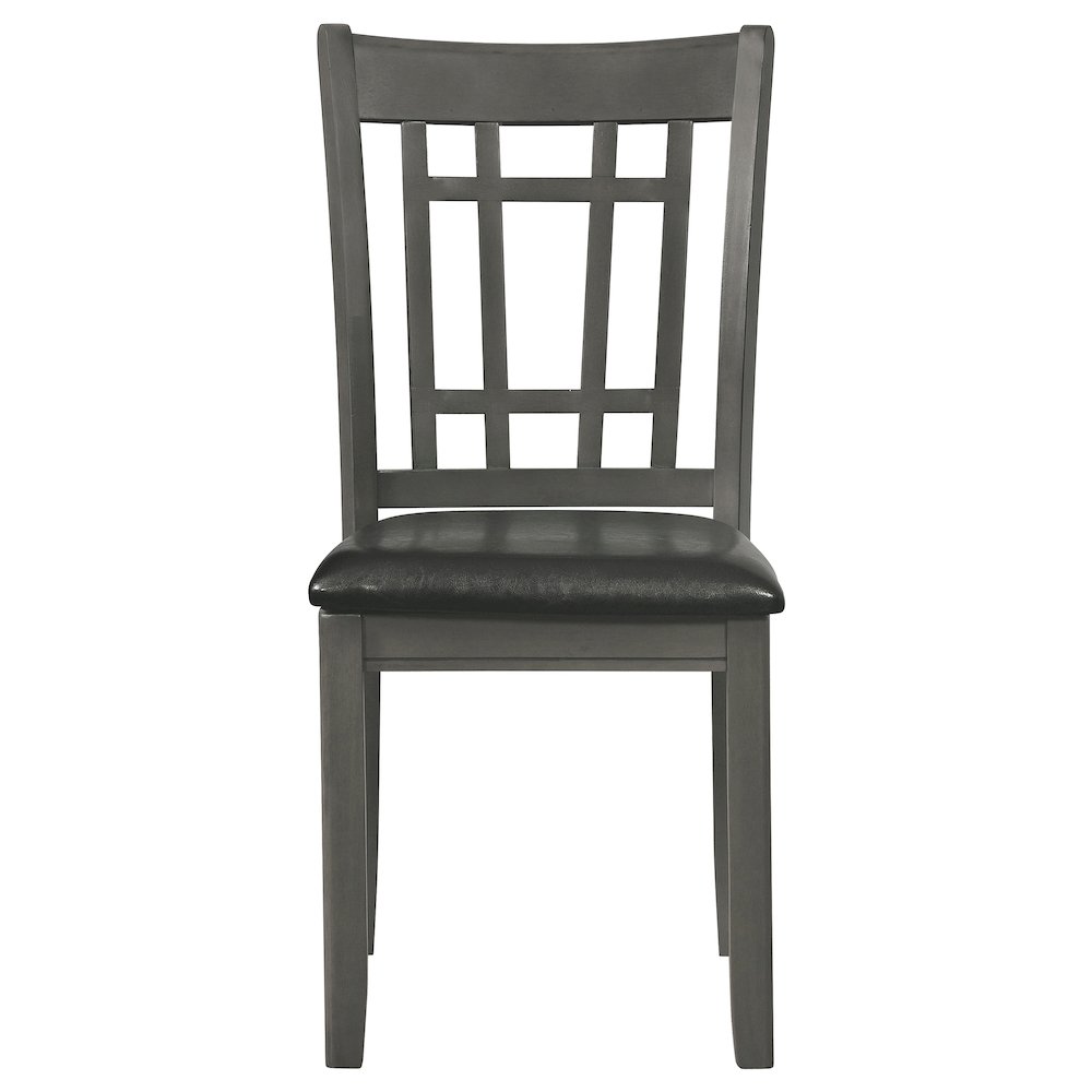 Lavon Wood Dining Side Chair Medium Grey (Set of 2). Picture 4