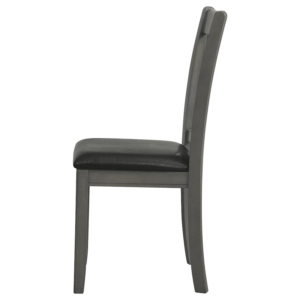 Lavon Wood Dining Side Chair Medium Grey (Set of 2). Picture 6