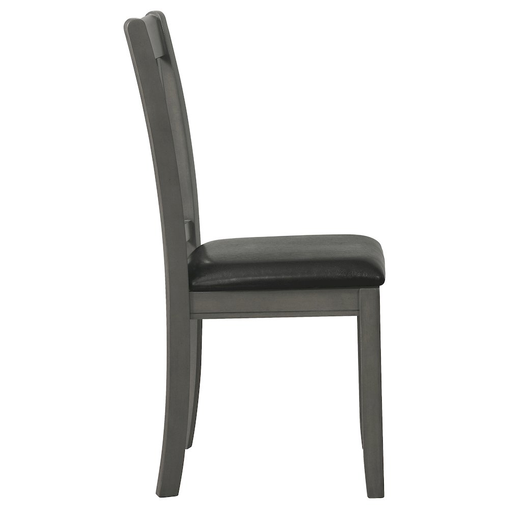 Lavon Wood Dining Side Chair Medium Grey (Set of 2). Picture 9