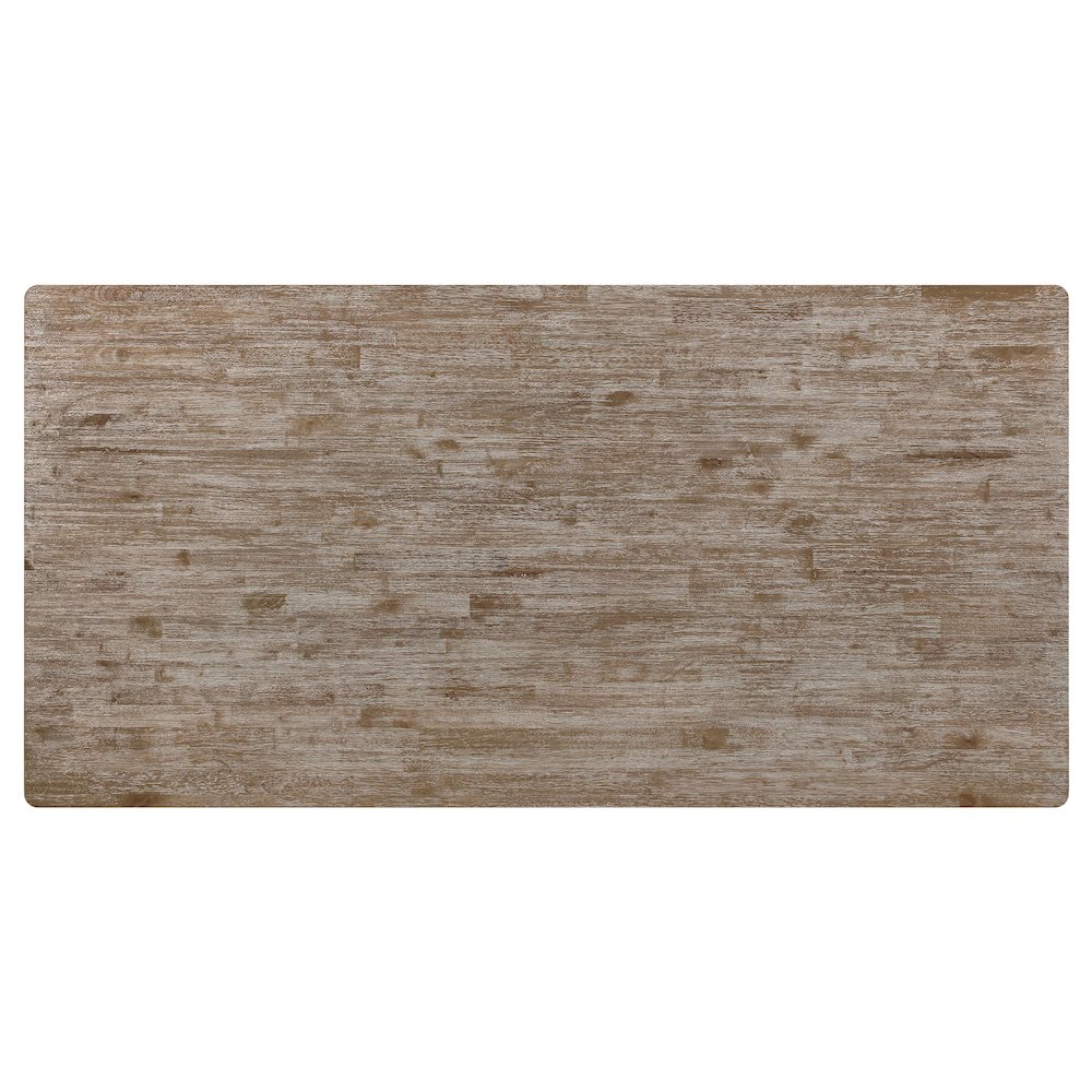 Bridget Rectangular 79-inch Dining Table Brown Brushed. Picture 8