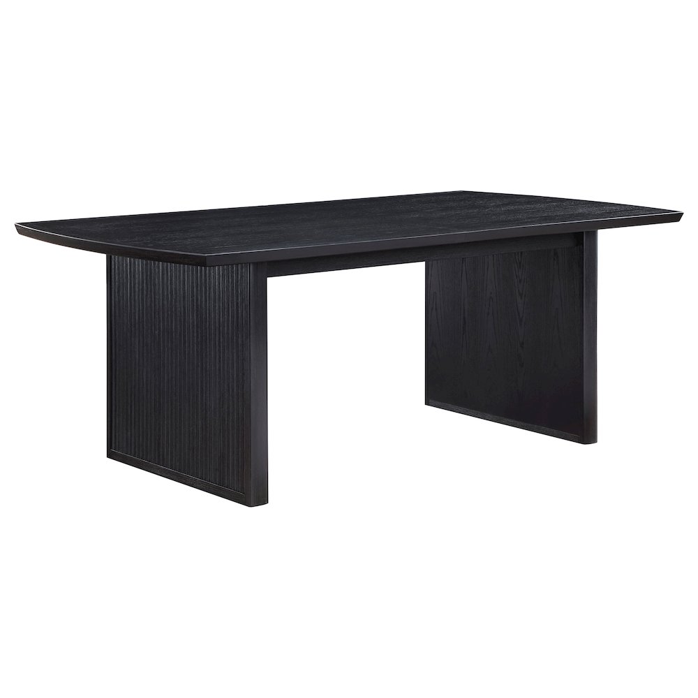 Brookmead 100-inch Extension Leaf Dining Table Black. Picture 3