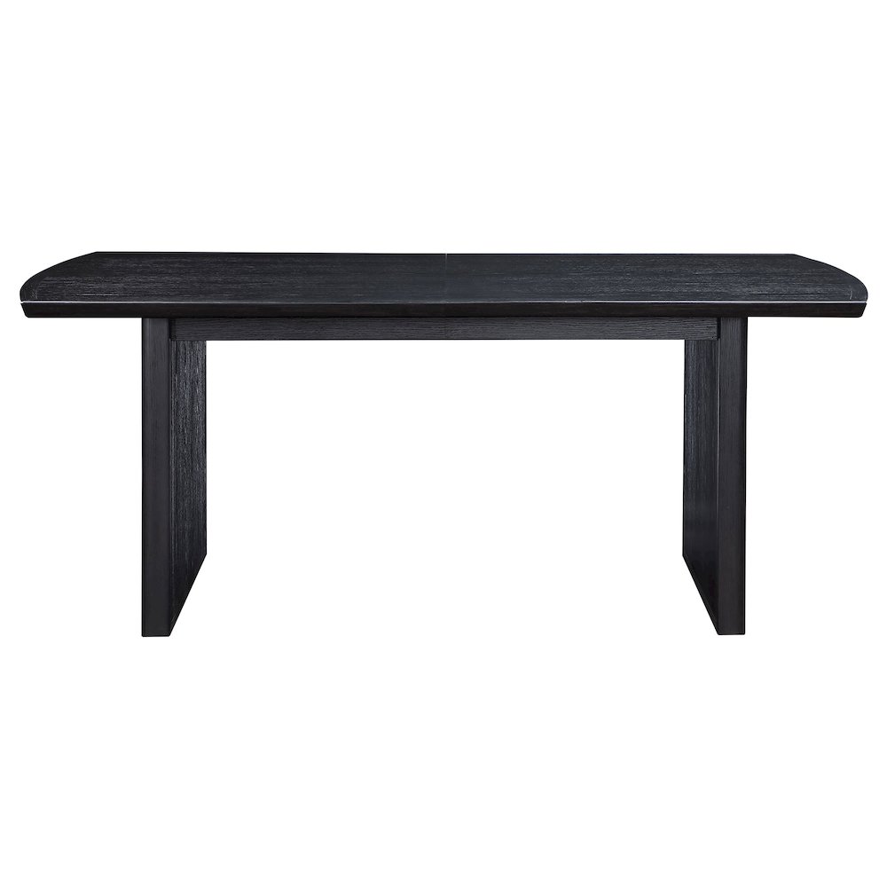 Brookmead 100-inch Extension Leaf Dining Table Black. Picture 5