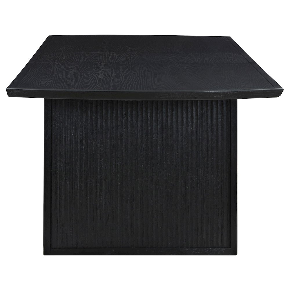 Brookmead 100-inch Extension Leaf Dining Table Black. Picture 6