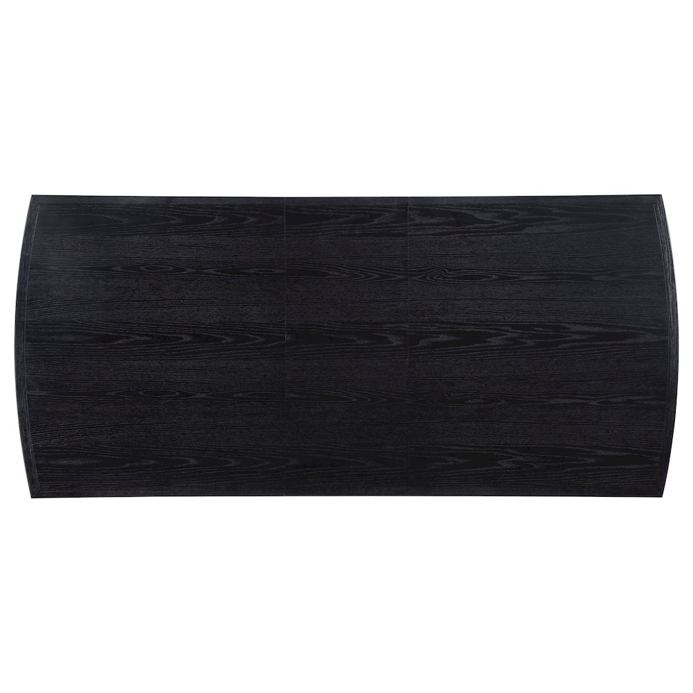 Brookmead 100-inch Extension Leaf Dining Table Black. Picture 11