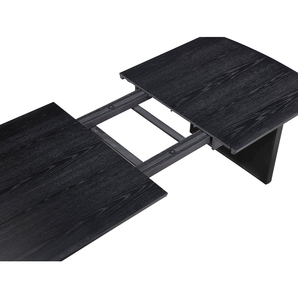 Brookmead 100-inch Extension Leaf Dining Table Black. Picture 12