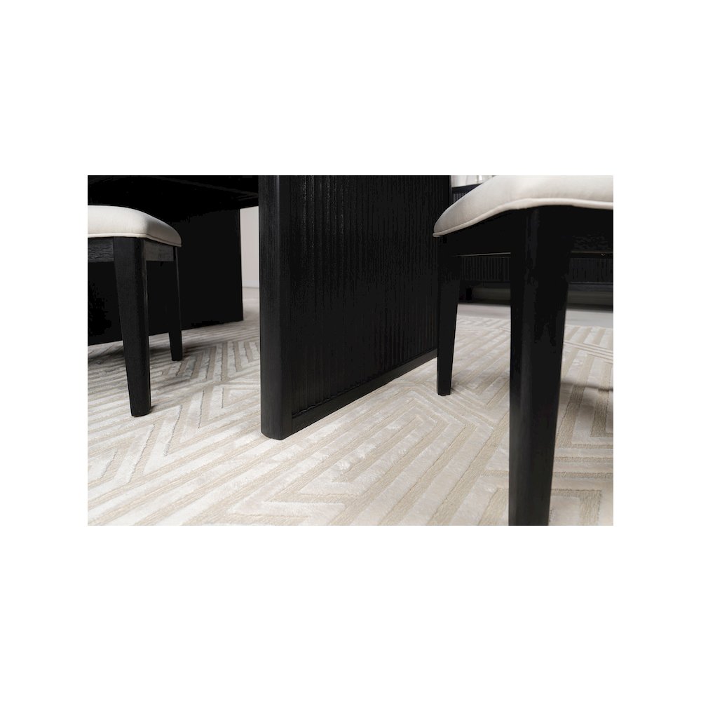 Brookmead 100-inch Extension Leaf Dining Table Black. Picture 15