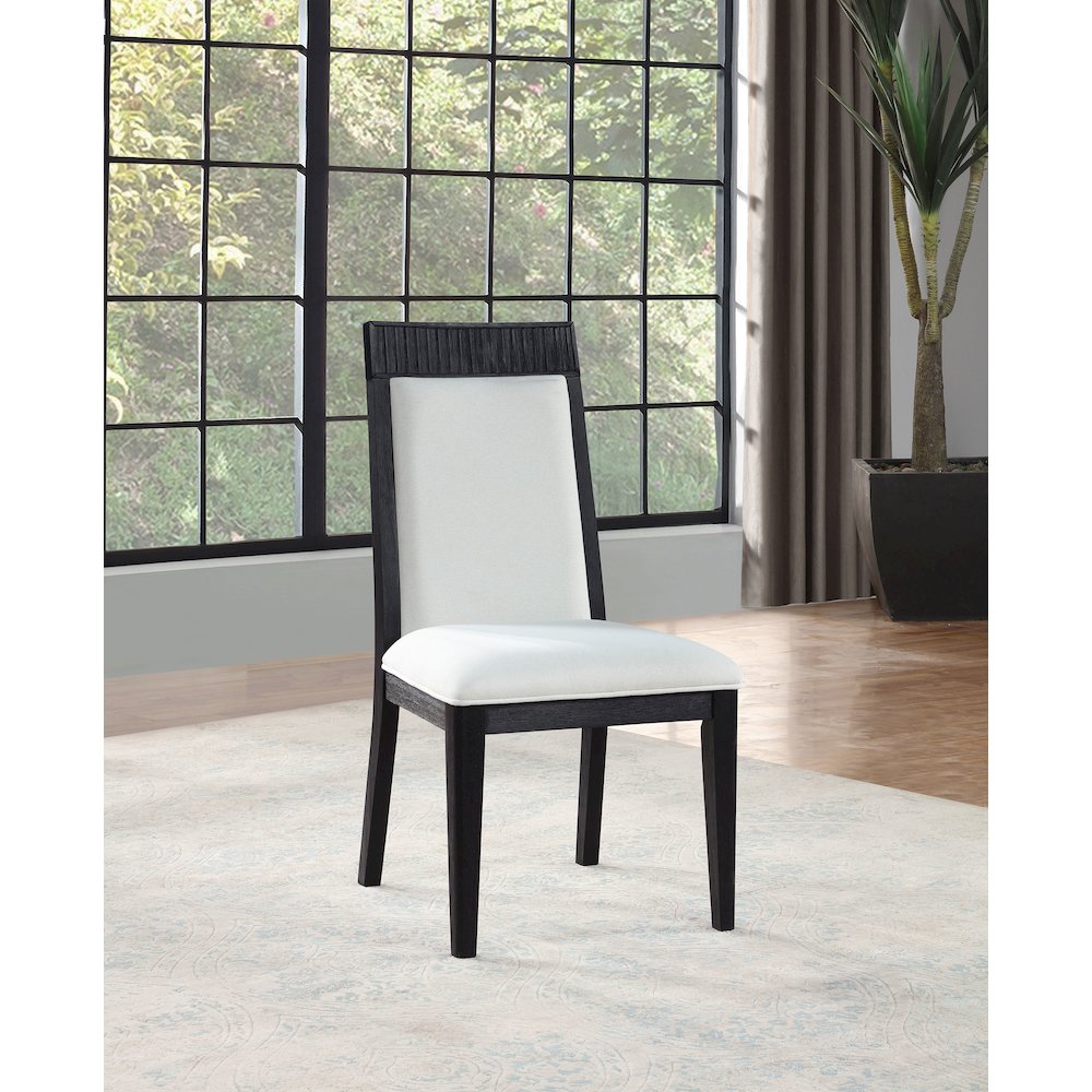 Brookmead Dining Side Chair Grey and Black (Set of 2). Picture 2
