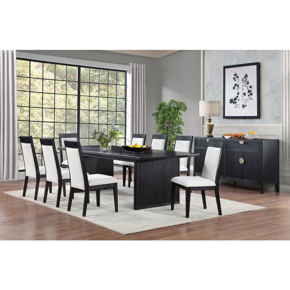 Brookmead Dining Side Chair Grey and Black (Set of 2). Picture 13