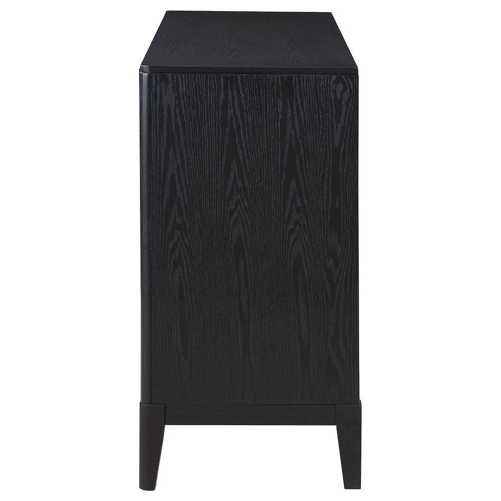 Brookmead 4-door Sideboard Buffet Storage Cabinet Black. Picture 6