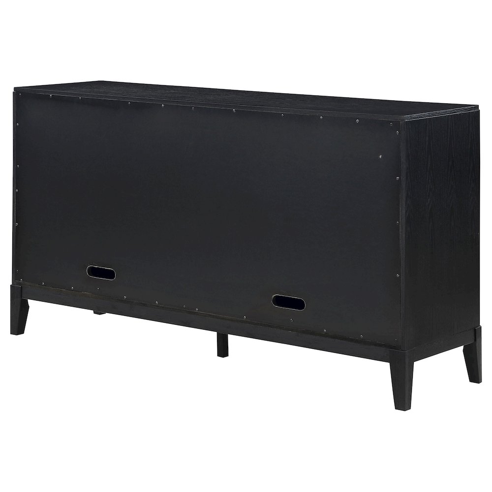 Brookmead 4-door Sideboard Buffet Storage Cabinet Black. Picture 9