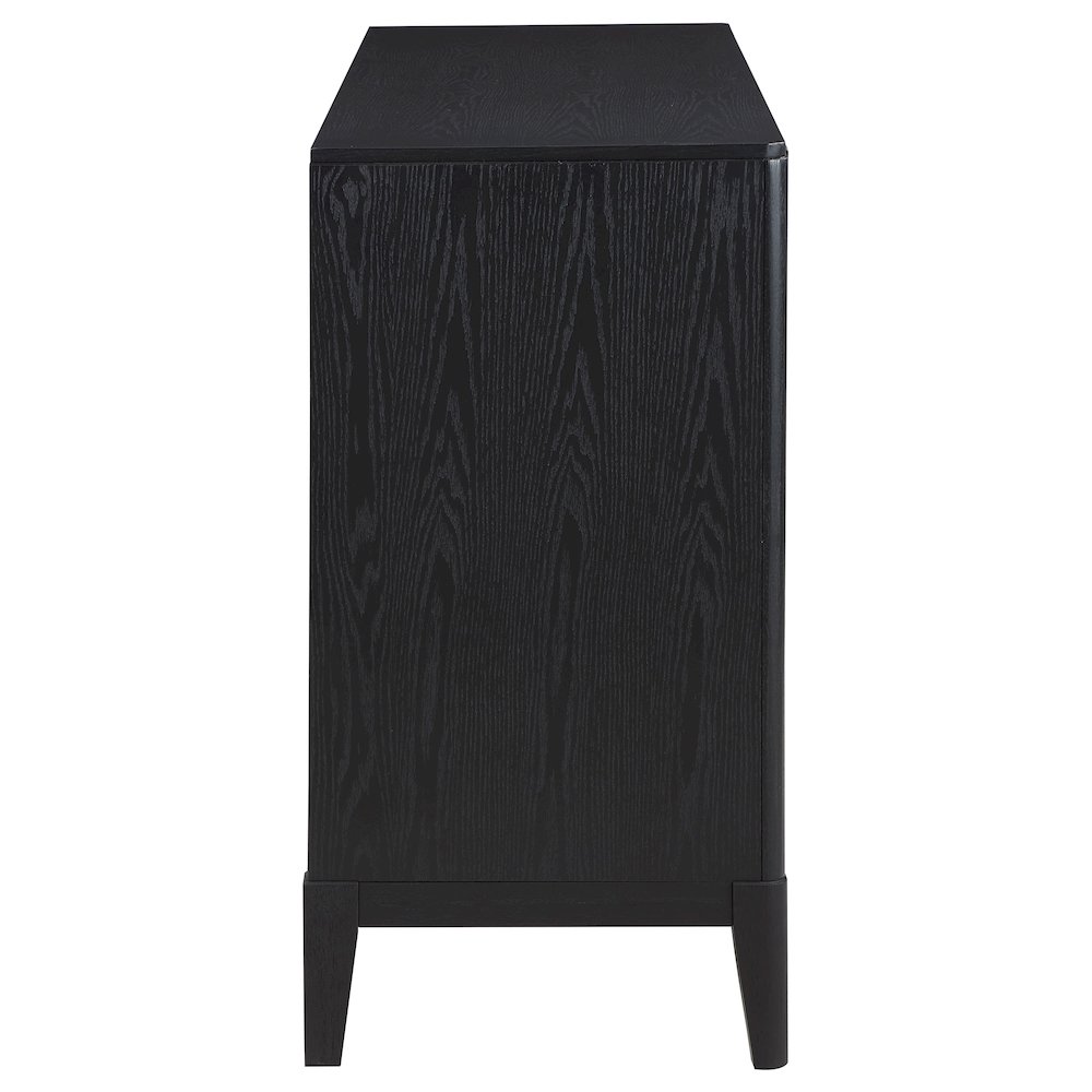 Brookmead 4-door Sideboard Buffet Storage Cabinet Black. Picture 10