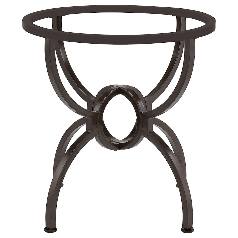 Aviano Round Metal Dining Table Base Gunmetal. Picture 3