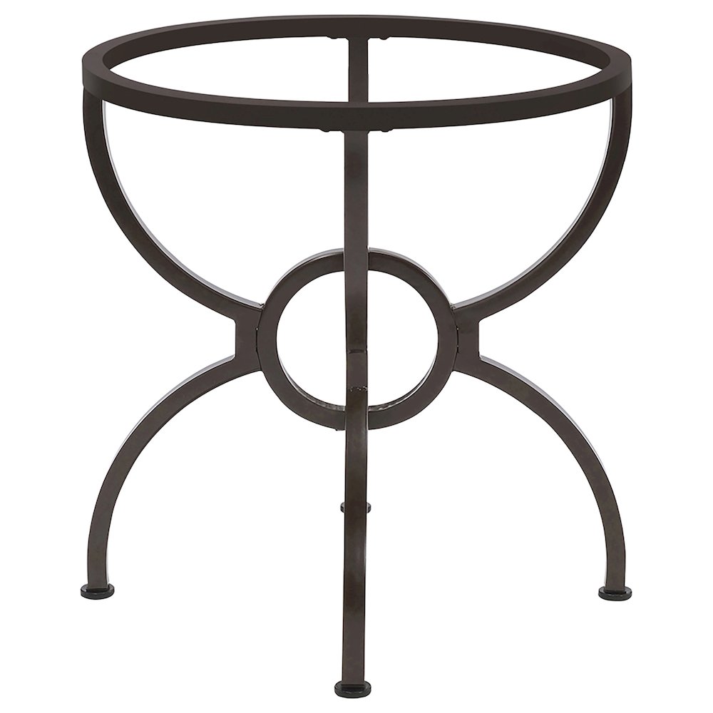 Aviano Round Metal Dining Table Base Gunmetal. Picture 4
