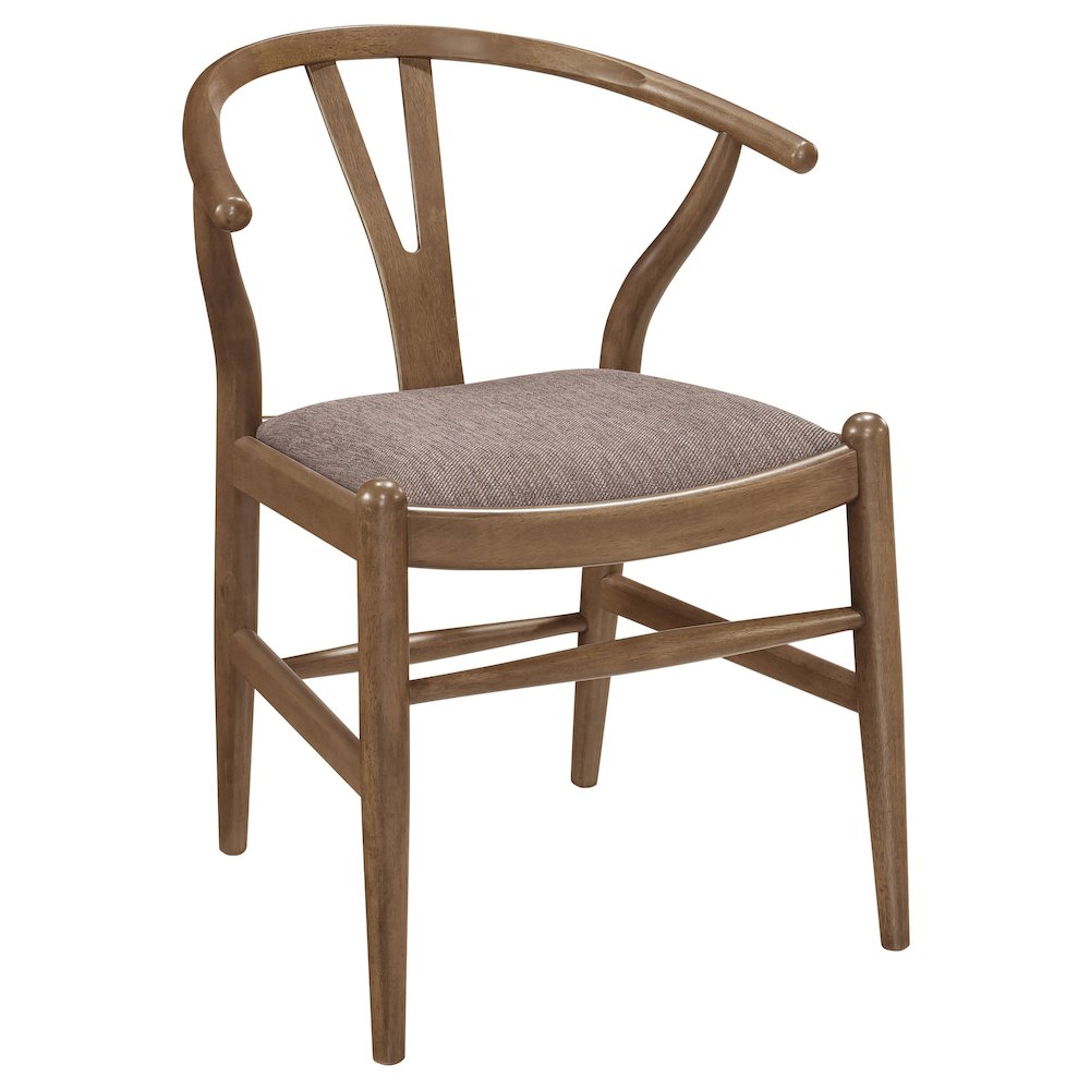 Dinah Wood Wishbone Dining Side Chair Walnut (Set of 2). Picture 3