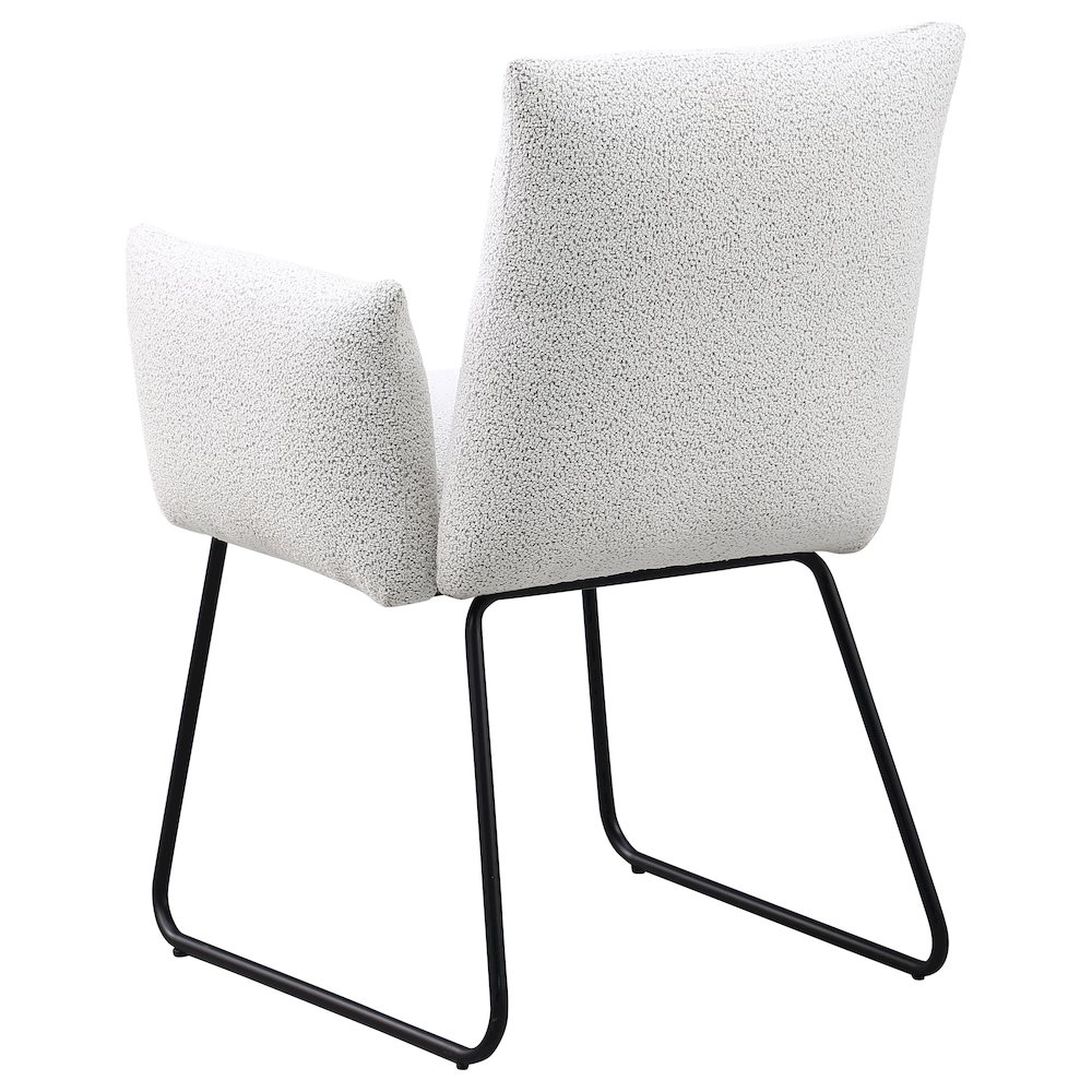 Ackland Upholstered Dining Side Chair Light Grey (Set of 2). Picture 7