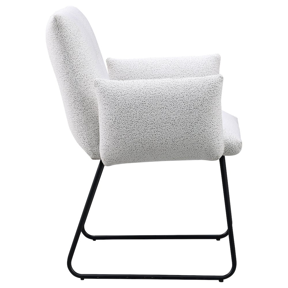 Ackland Upholstered Dining Side Chair Light Grey (Set of 2). Picture 9