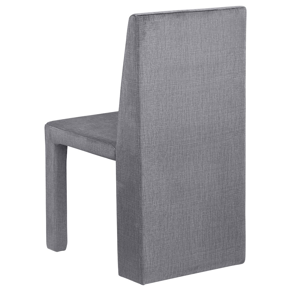 Tordera Velvet Upholstered Dining Side Chair Grey (Set of 2). Picture 7