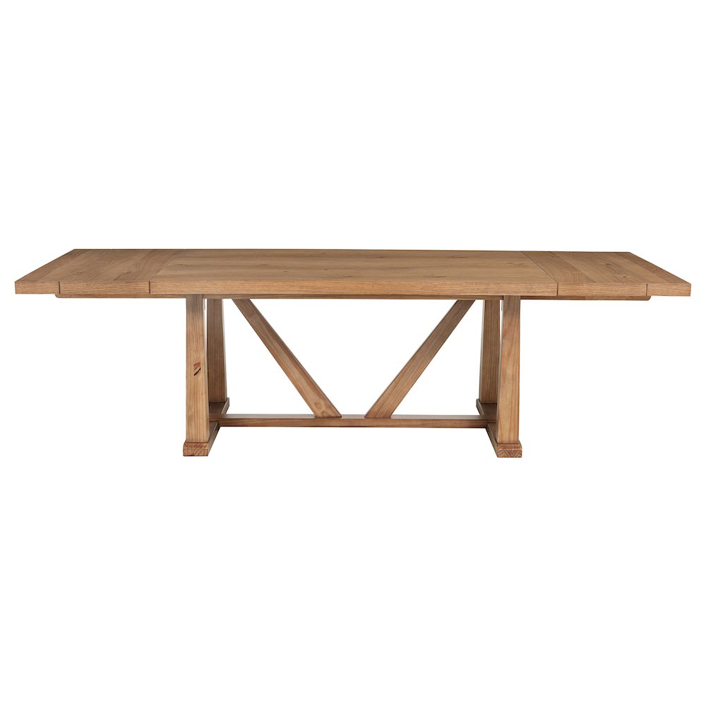 Middleton 106-inch Extension Leaf Dining Table Natural Brown. Picture 5