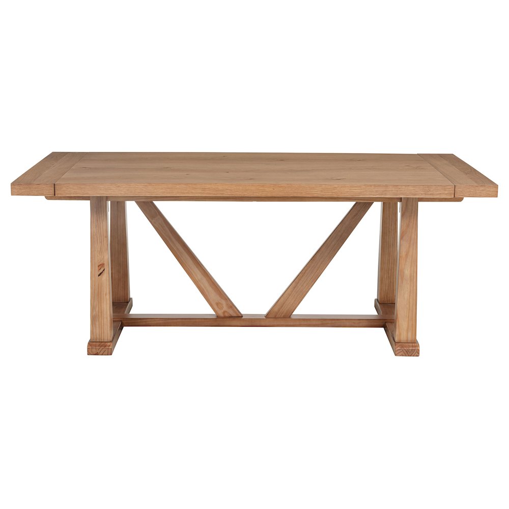 Middleton 106-inch Extension Leaf Dining Table Natural Brown. Picture 6
