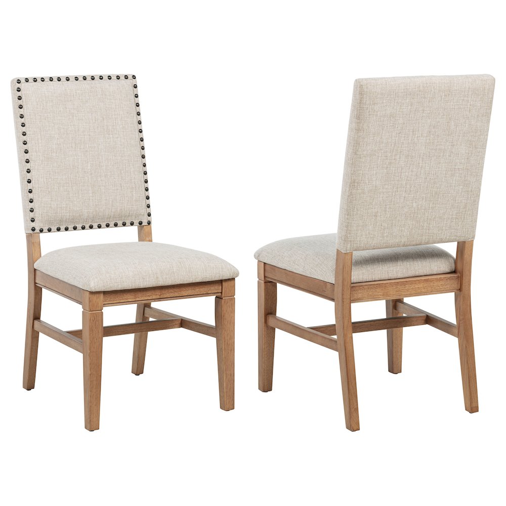 Middleton Upholstered Dining Side Chair Beige (Set of 2). Picture 1