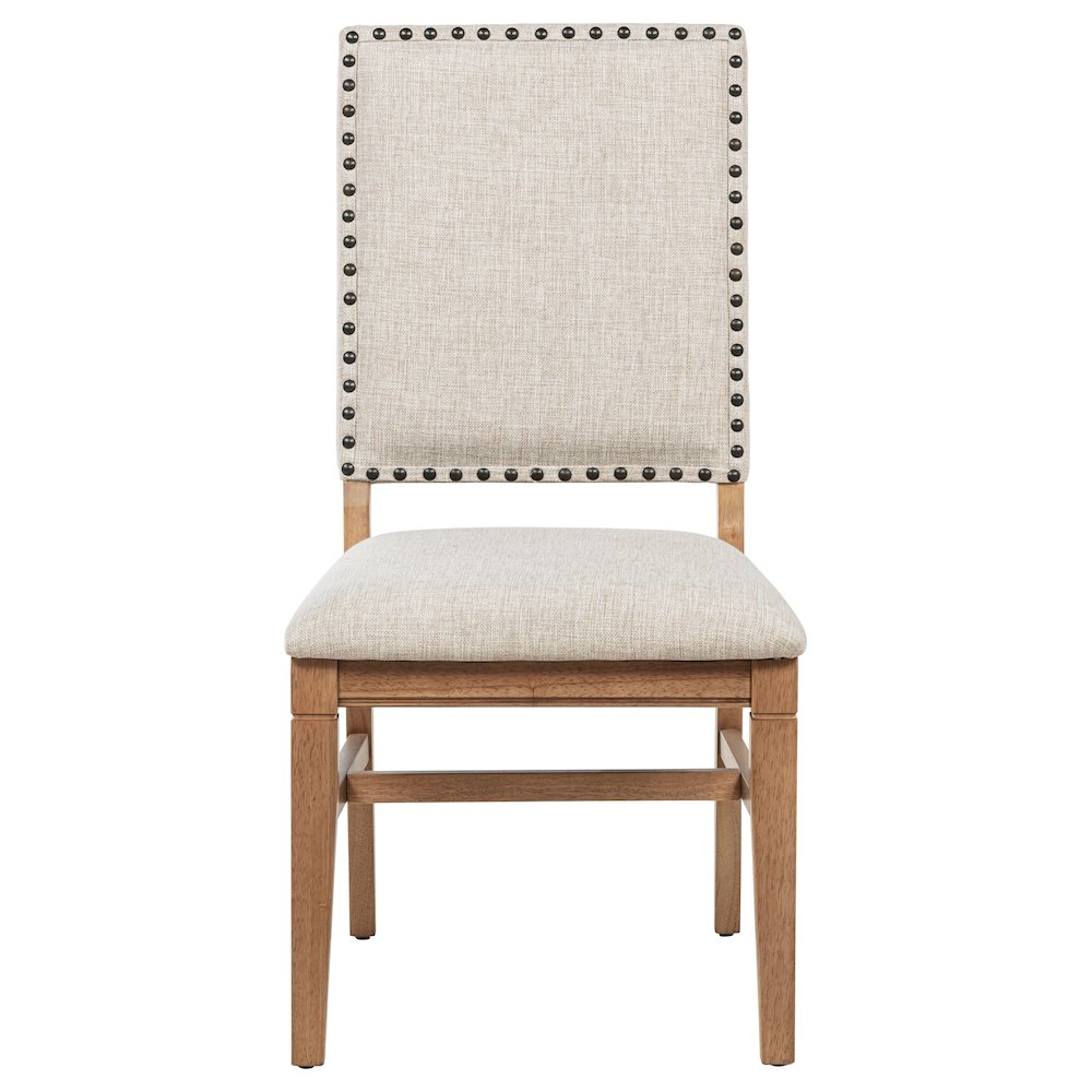 Middleton Upholstered Dining Side Chair Beige (Set of 2). Picture 4