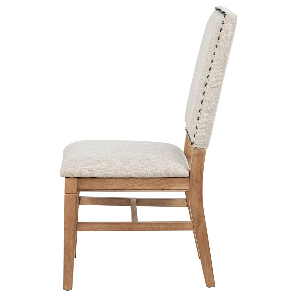 Middleton Upholstered Dining Side Chair Beige (Set of 2). Picture 6