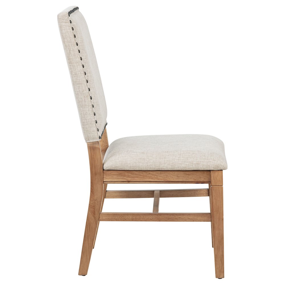 Middleton Upholstered Dining Side Chair Beige (Set of 2). Picture 10