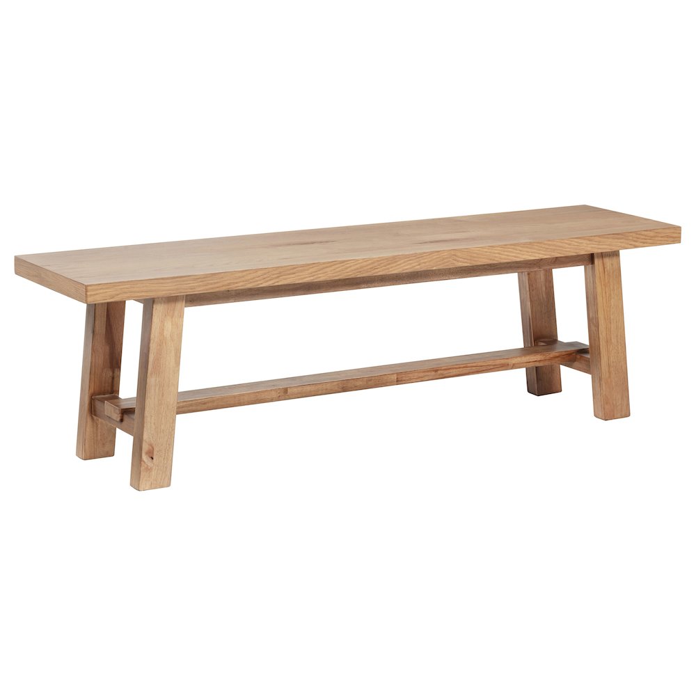Middleton 60-inch Wood Backless Dining Bench Natural Brown. Picture 1