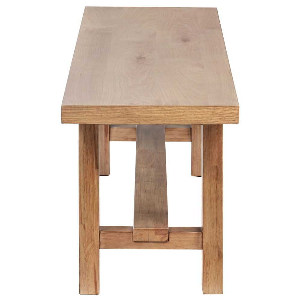 Middleton 60-inch Wood Backless Dining Bench Natural Brown. Picture 4