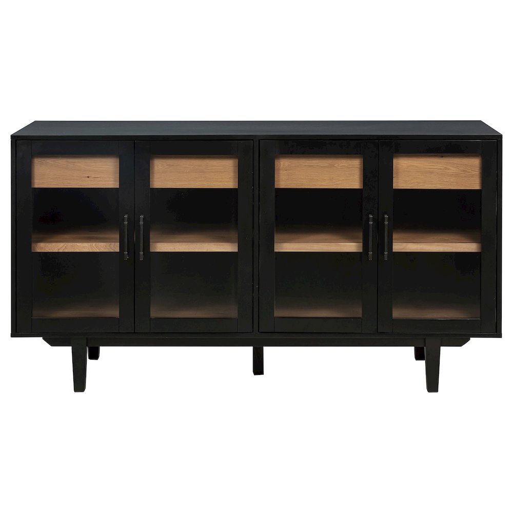 Middleton 4-door Sideboard Server with Dual Drawers Black. Picture 3