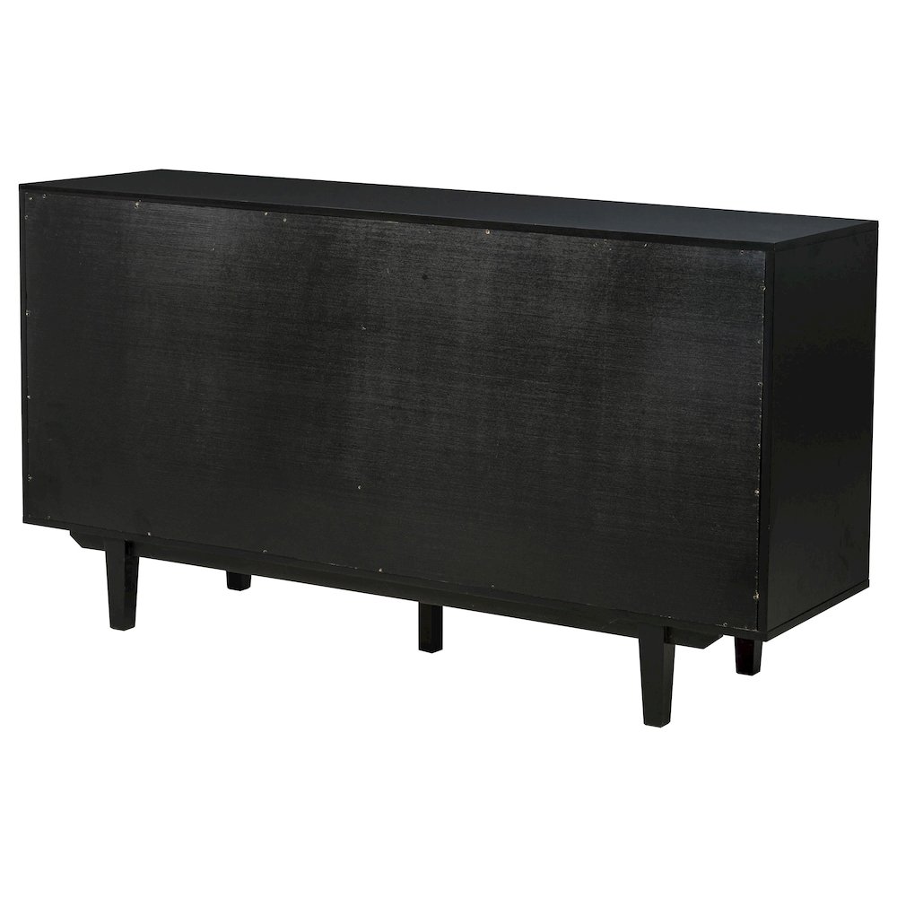 Middleton 4-door Sideboard Server with Dual Drawers Black. Picture 9