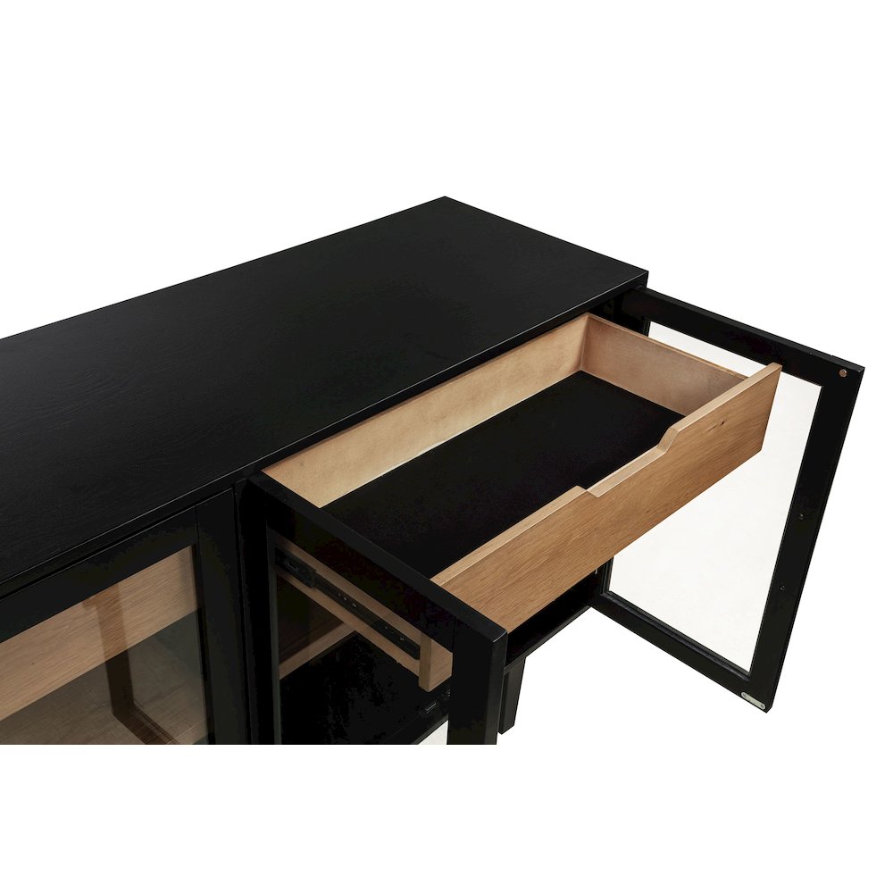 Middleton 4-door Sideboard Server with Dual Drawers Black. Picture 11