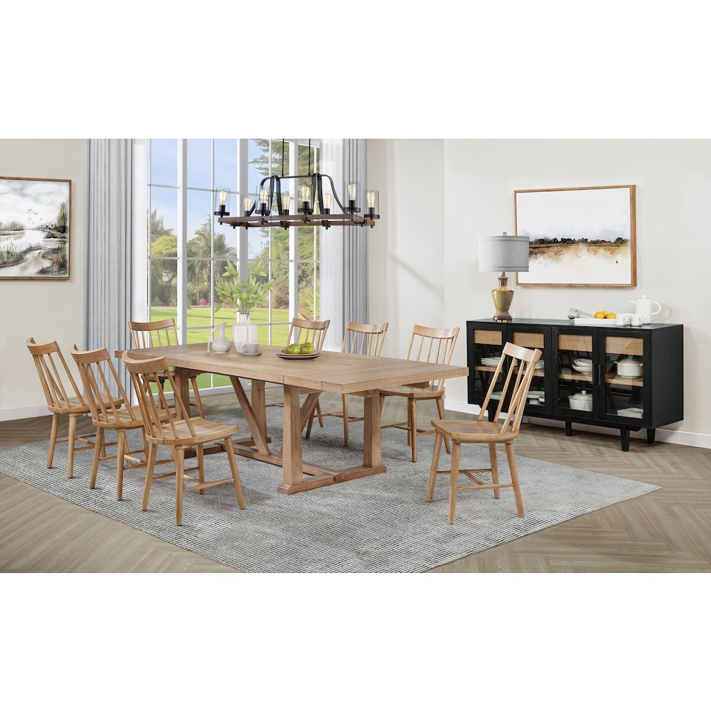 Middleton 4-door Sideboard Server with Dual Drawers Black. Picture 17