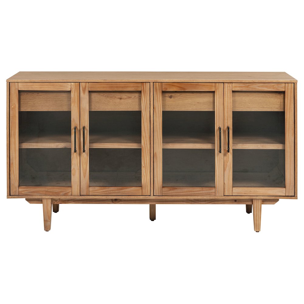 Middleton 4-door Sideboard Server with Dual Drawers Natural. Picture 3